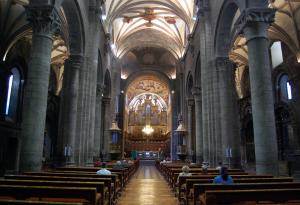 Interior de la catedral de Jaca.