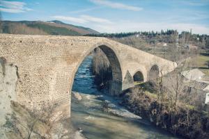 Puente medieval de San Miguel, sobre el río Aragón.