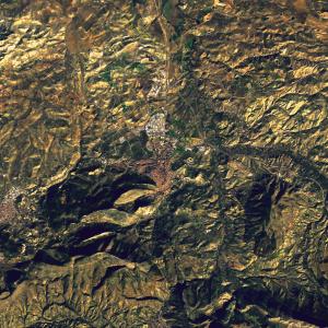 Vista satelital de Jaén y su entorno