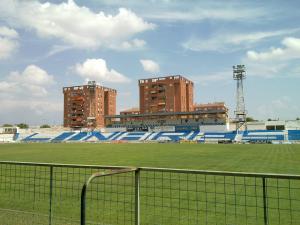Vista del Estadio de Linarejos, en el cual disputa sus partidos como local el Linares Deportivo.