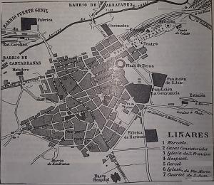 Plano de Linares en 1916.