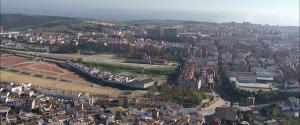 Vista aérea del recinto ferial de Linares.