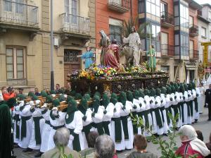 Paso de La Borriquilla, procesionado en la mañana del Domingo de Ramos