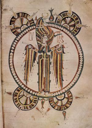 Detalle de la Biblia realizada en el monasterio de Albares en el siglo X