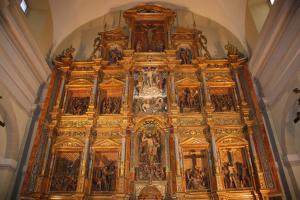 En 1543 se encargó este magnífico retablo dedicado al Salvador que en la actualidad se conserva en la parroquial de San Pedro Apóstol