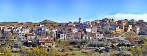 Vista panorámica de Juncosa de las Garrigas (Lleida)