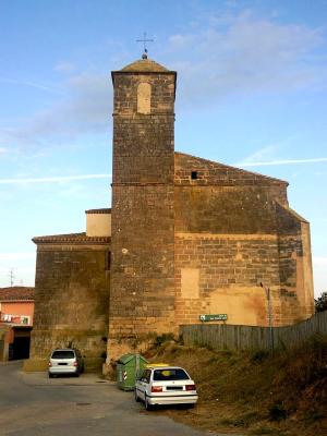 Vista de la fachada oeste de la Iglesia de San Vicente de Galilea (2013).