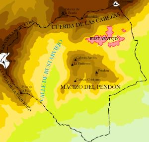 Relieve de Bustarviejo representado por tintas hipsométricas:




     1800 - 1899 m
     1700 - 1799 m
     1600 - 1699 m
     1500 - 1599 m



     1400 - 1499 m
     1300 - 1399 m
     1200 - 1299 m
     1100 - 1199 m



     1000 - 1099 m
     900 - 999 m
     800 - 899 m

