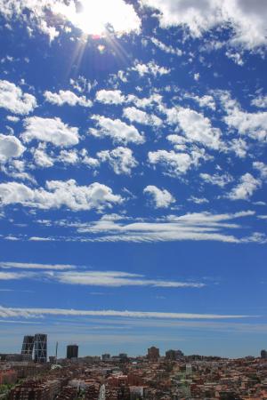 Cielo con nubes en Madrid