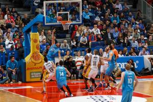 Encuentro de la Liga ACB del Estudiantes celebrado en el Palacio de los Deportes 