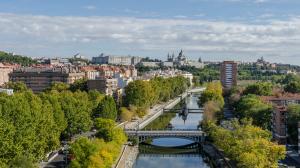 El río Manzanares en Madrid