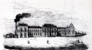 La fábrica de estampados de 1829 en publicación de la época.