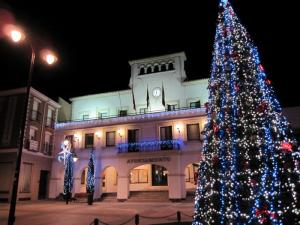 Plaza de la Constitución iluminada con motivos navideños (2009)
