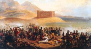 Batalla de Fuengirola, óleo de Jan Suchodolski 