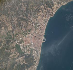 Vista satélite de Fuengirola.