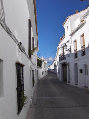 Calle típica de Mijas