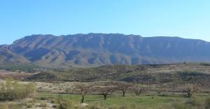 Sierra del Molino desde la carretera de la Venta del Olivo (cara N)