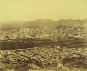 Vista de la ciudad a finales del siglo XIX, en la que se puede apreciar su expansión