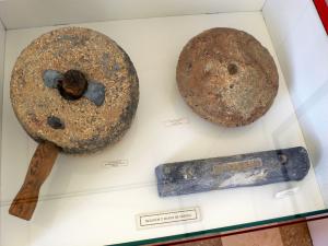 Útiles de la minería de época romana. Museo Arqueológico de La Unión, en Portmán