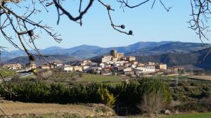 Vista de Aberin (Navarra) desde Morentin.