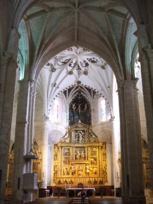 Interior de la iglesia de Santa Eulalia.