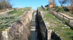 Esclusas 34,35 y 36 del Canal de Castilla a su paso por Soto Alburez en la localidad de Villamuriel de Cerrato
