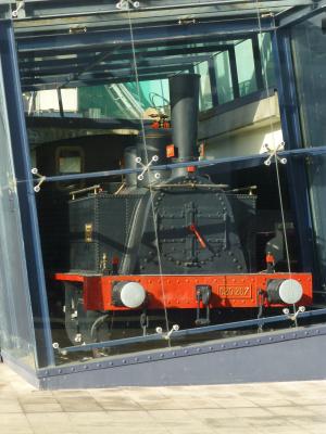 Locomotora de vapor en el Museo Elder, de Las Palmas de Gran Canaria