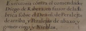 Documento de 1616 en el que se indica como 