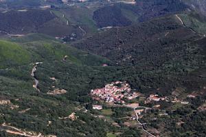Vista panorámica de Santibáñez de la Sierra.