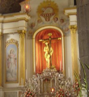 Altar del Santísimo Cristo de Tacoronte o de los Dolores.