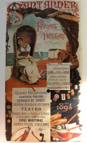 Cartel Ferias y Fiestas de Santander 1894, por Mariano Pedrero