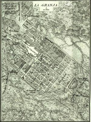 Mapa de la localidad publicado en 1848 realizado por Francisco Coello