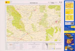 Hoja 351-III del Mapa Topográfico Nacional correspondiente a Noviercas