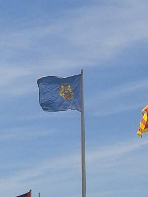 Bandera de la ciudad de Cambrils.