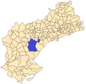 Tivisa en la provincia de Tarragona.