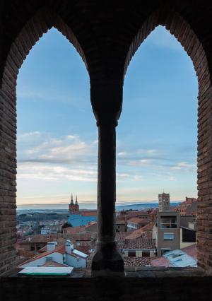 Vista de Teruel desde la torre mudéjar de El Salvador