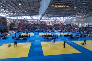 Celebración del Campeonato de España de Judo en edad escolar de 2018 en el Complejo Deportivo José Ángel de Jesús Encinas