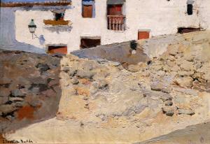 Calle de Buñol (1890-1895), pintura al óleo sobre tabla de Joaquín Sorolla (Museo Sorolla, Madrid).
