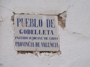 Placa de bienvenida Godelleta