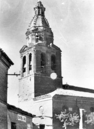 Fotografía antigua de la iglesia parroquial.