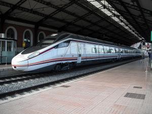 Línea de alta velocidad Madrid-Segovia-Valladolid en la estación de Valladolid-Campo Grande 