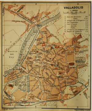 Mapa de Valladolid en 1901