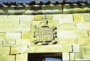 Detalle de la fachada del palacio Urrutia en Zalla