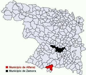 Alfaraz en la provincia de Zamora.