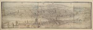 Vista de Zaragoza, de Anton van den Wyngaerde (1563)