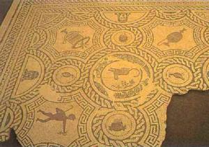 Mosaico romano en Ciavieja 