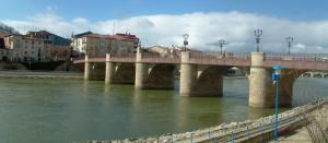 El río Ebro en Miranda de Ebro 