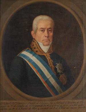 Javier de Burgos,grabado del siglo XIX