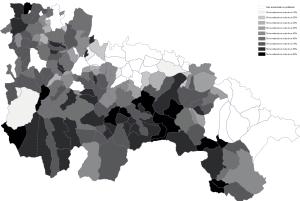 Variación demográfica en los municipios riojanos entre 1900 y 2015