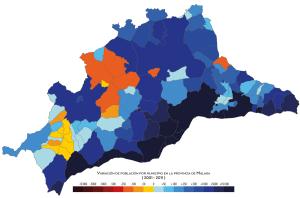 Variación de la población municipal 2001-2011